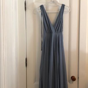 Slate blue long dress